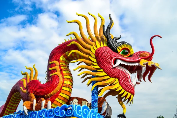 Red chinese dragon