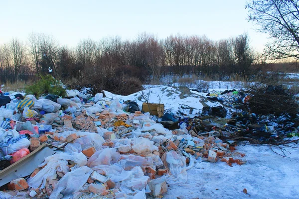 Σκουπίδια. Ρύπανση του περιβάλλοντος — Φωτογραφία Αρχείου