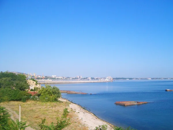 Pantai laut hitam di Feodosia — Stok Foto