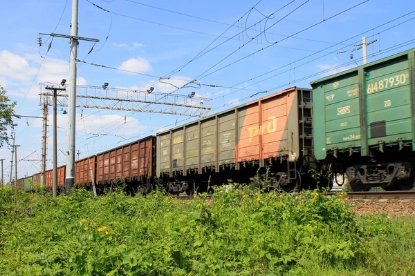 Un train de marchandises — Photo