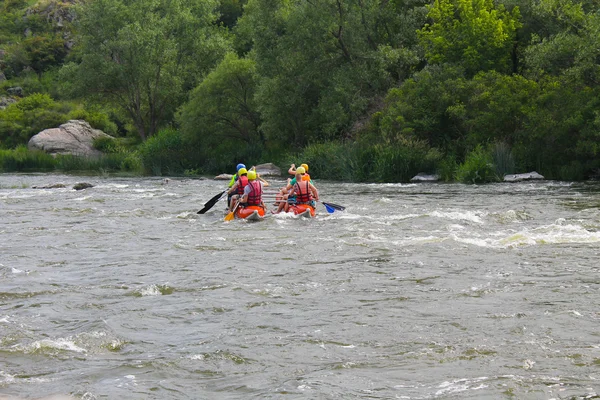 Rafting na rzece Bug południowy — Zdjęcie stockowe