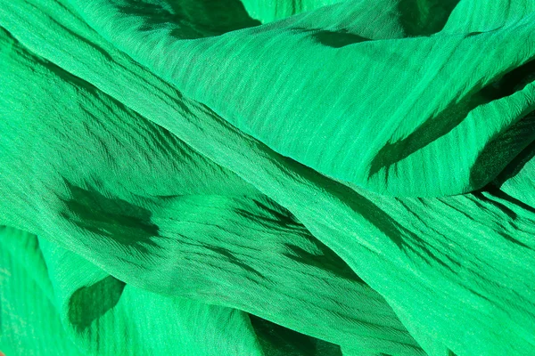 Green fabric abstract background