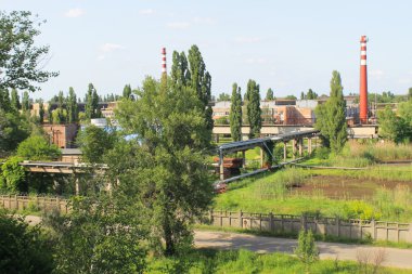 Fabrika binası içinde Kremenchug