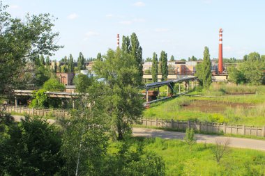 Fabrika binası içinde Kremenchug