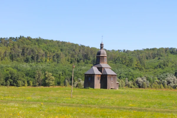 Місці старої дерев'яної церкви України — стокове фото