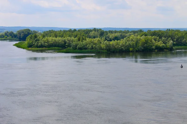 Uitzicht op de rivier de Dnjepr — Stockfoto