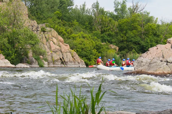 Rafting on Southern Bug river — Stock Photo, Image