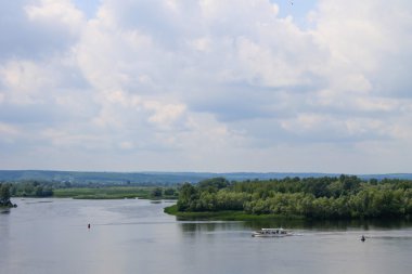 Kremenchug Dnieper Nehri üzerinde tekne turizm