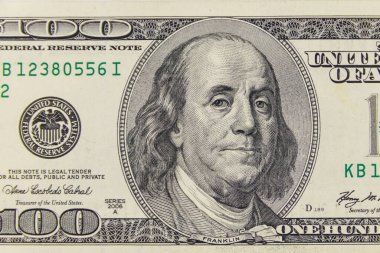 100 dolarlık makro çekim.