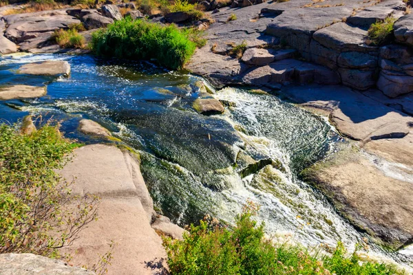 Blick Auf Die Tokovsky Wasserfälle Fluss Kamenka Gebiet Dnipropetrowsk Ukraine — Stockfoto