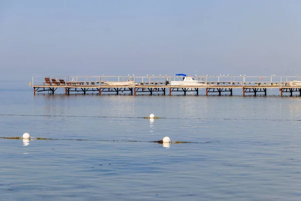 Holzsteg Schwarzen Meer Skadovsk Ukraine — Stockfoto