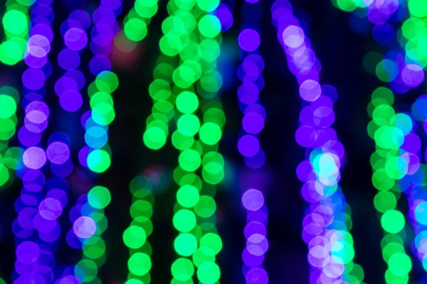 Sfondo Astratto Sfocato Cerchi Colorati Bokeh Luci Natale — Foto Stock