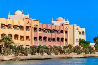 Mısır 'ın Hurghada sahilindeki Kızıl Deniz manzarası