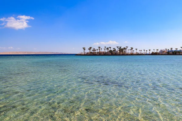 Utsikt Rødehavskysten Stranden Hurghada Egypt – stockfoto