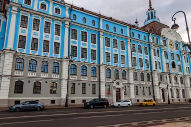 St. Petersburg, Rusya 'da Nakhimov deniz okulunun inşaatı