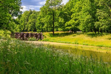 Puşkin 'deki Catherine parkında (Tsarskoye Selo) 