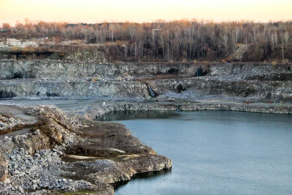 Lake Stone Quarry Autumn — Stock Photo, Image