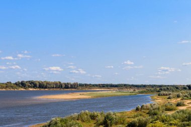 Rusya 'daki Oka Nehri manzarası