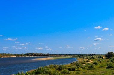 Rusya 'daki Oka Nehri manzarası