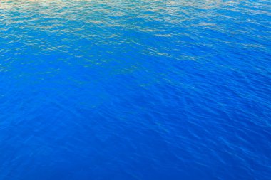 Mavi su dokusu arka planı. Denizin yüzeyi