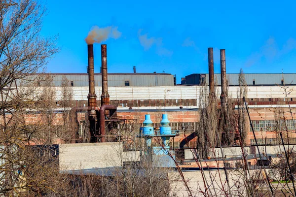 Industrielle Ansicht Der Alten Fabrik — Stockfoto