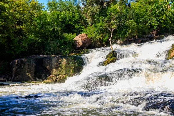 Cascada Río Inhulets Kryvyi Rih Ucrania — Foto de Stock