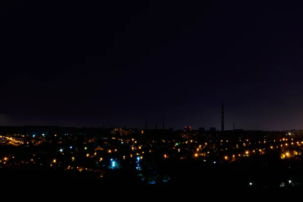 Night View Dnipro City Ukraine — Stock Photo, Image