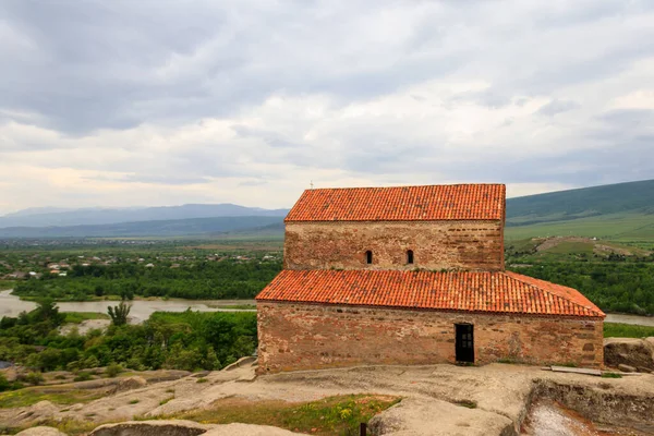 格鲁吉亚哥里附近的古洞城市Uplistsikhe的Uplistsulis Eklesia 王子教堂 — 图库照片