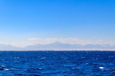 Hurghada, Mısır 'daki Kızıl Deniz manzarası