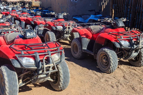 Quad Rower Atv Wycieczki Safari Pustyni Arabskiej Egipt — Zdjęcie stockowe