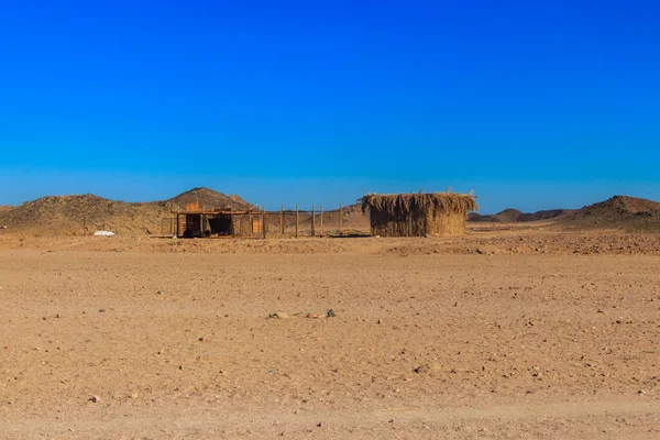 Gebäude Beduinendorf Der Arabischen Wüste Ägypten — Stockfoto
