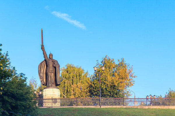 Monument to Ilya Muromets in Murom, Russia