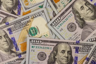 Yüz dolarlık banknotların arka planı