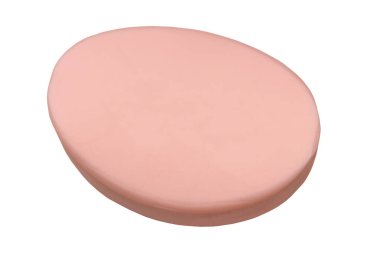 Beyaz arka planda izole edilmiş güzellik kremi sabunu.