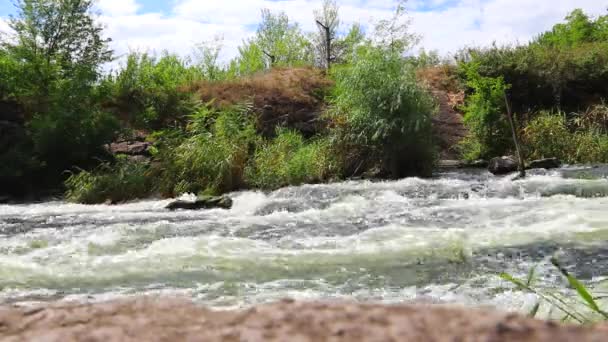 Ukrayna Kryvyi Rih Deki Inhulet Nehri — Stok video