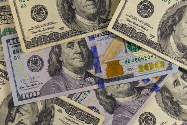 Yüz dolarlık banknotların arka planı