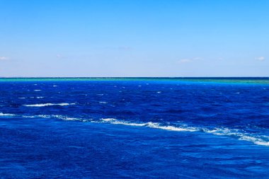 Hurghada, Mısır 'daki Kızıl Deniz manzarası