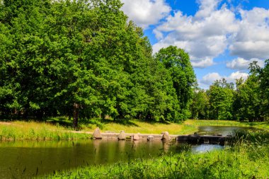 Puşkin 'deki Catherine parkında (Tsarskoye Selo) 