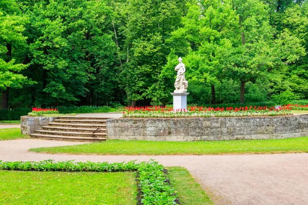 Estatua Alegórica Mármol Paz Parque Pavlovsk Rusia — Foto de Stock