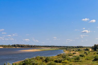 Rusya 'daki Oka Nehri manzarası