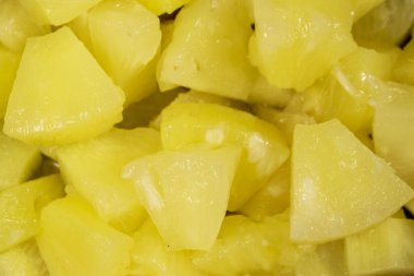 Konserve ananas parçalarının arka planı