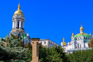 Ukrayna 'daki Kiev Manastırı olarak da bilinen Kiev Pechersk Lavra' nın manzarası