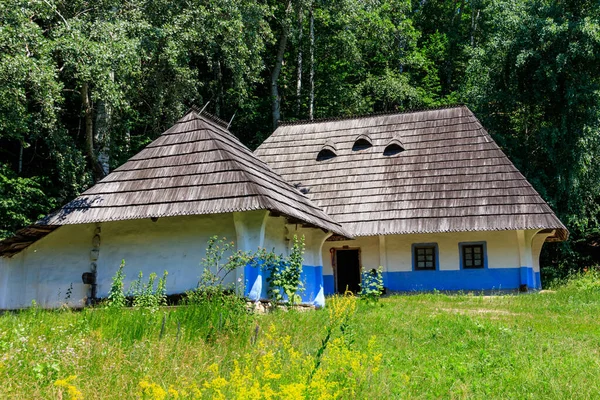 Forntida Traditionell Ukrainska Landsbygden Hus Pyrohiv Pirogovo Nära Kiev Ukraina — Stockfoto