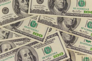 Yüz dolarlık banknotların arka planı