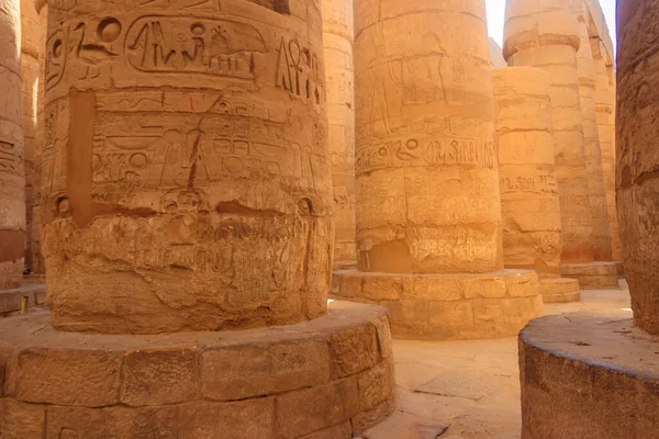 Wielki Hypostyle Hall Kompleksie Świątynnym Karnak Luksorze Egipt — Zdjęcie stockowe