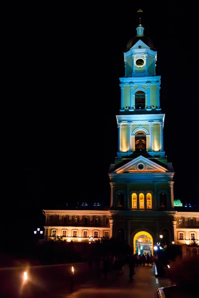 Bell Tower Holy Trinity Saint Seraphim Diveyevo Monastery Night Diveyevo — Stock Photo, Image