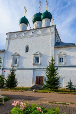 Rusya, Pereslavl-Zalessky 'deki Nikitsky Manastırı' nın duyurusu. Rusya 'nın altın yüzüğü