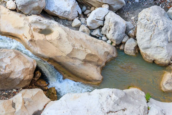 Scenic Landscape Beautiful Mountain Brook Idyllic Scenery Clear Water Small — Stock Photo, Image