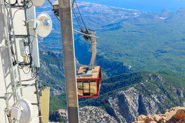 Teleférico Ropeway Que Conduz Topo Montanha Tahtali Província Antalya Turquia — Fotografia de Stock