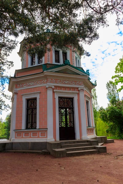 Pavillon Rose Sur Île Circe Île Amour Dans Parc Sofiyivka — Photo